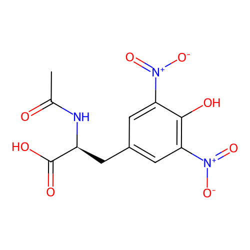 N-Acetyl-3,5-dinitro-l-tyrosine structure