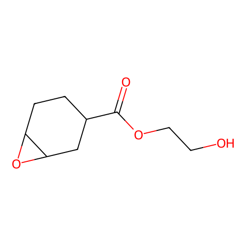 2-Hydroxyethyl 7-oxabicyclo[4.1.0]heptane-3-carboxylate structure