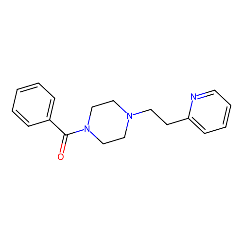 Piperazine, 1-benzoyl-4-[2-(2-pyridinyl)ethyl]- structure
