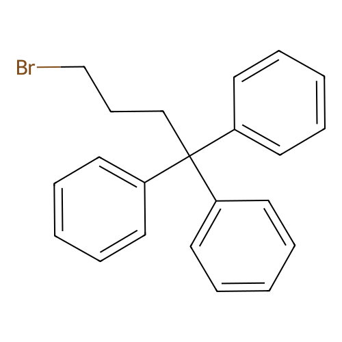 Benzene, 1,1',1''-(4-bromobutylidyne)tris- structure