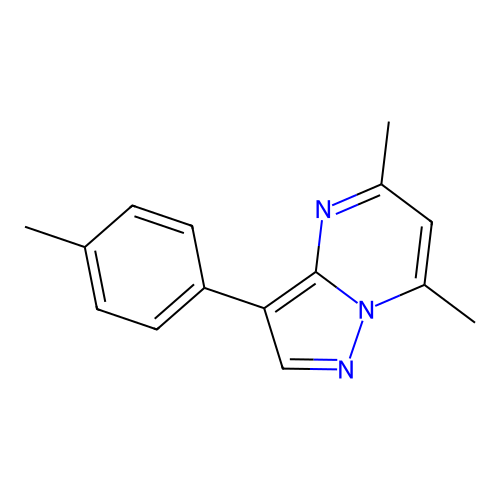 5,7-Dimethyl-3-(4-methylphenyl)pyrazolo[1,5-a]pyrimidine structure