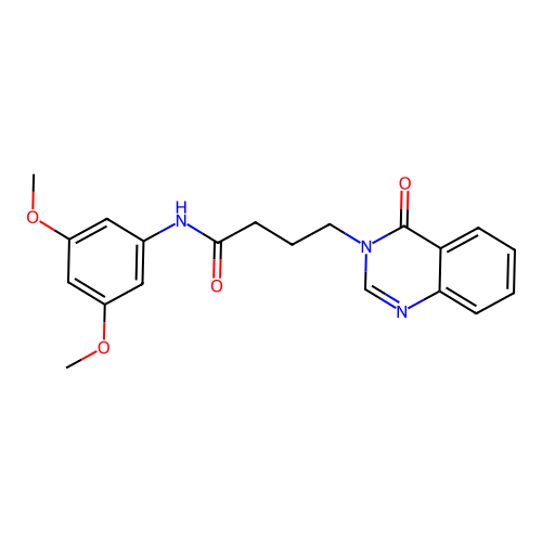 N-(3,5-dimethoxyphenyl)-4-(4-oxoquinazolin-3(4H)-yl)butanamide structure