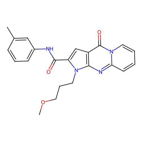 1-(3-methoxypropyl)-4-oxo-N-(m-tolyl)-1,4-dihydropyrido[1,2-a]pyrrolo[2,3-d]pyrimidine-2-carboxamide structure