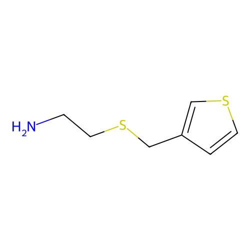 2-[(Thiophen-3-ylmethyl)sulfanyl]ethan-1-amine structure
