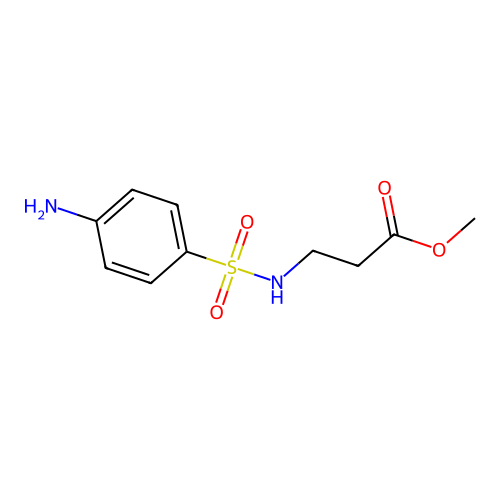 Methyl 3-(4-aminobenzenesulfonamido)propanoate structure