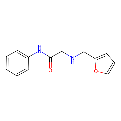2-{[(furan-2-yl)methyl]amino}-N-phenylacetamide structure