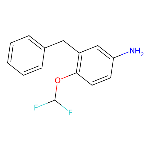 3-Benzyl-4-(difluoromethoxy)aniline structure