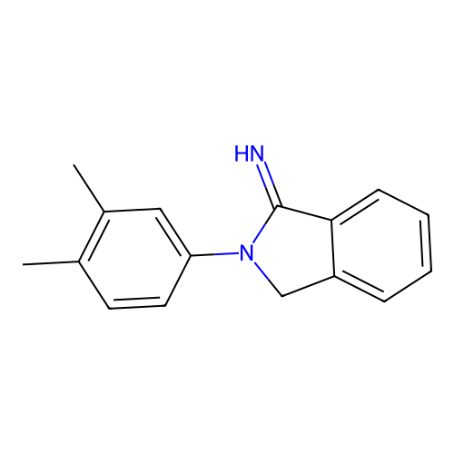 2-(3,4-dimethylphenyl)-2,3-dihydro-1H-isoindol-1-imine structure