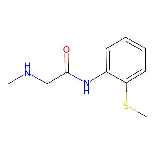 2-(methylamino)-N-[2-(methylsulfanyl)phenyl]acetamide structure