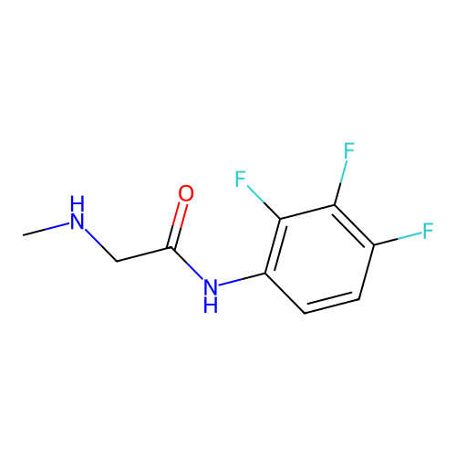 2-(methylamino)-N-(2,3,4-trifluorophenyl)acetamide structure