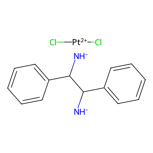Platinum, dichloro(1,2-diphenyl-1,2-ethanediamine-N,N')-, (SP-4-3-(R*,S*))- structure
