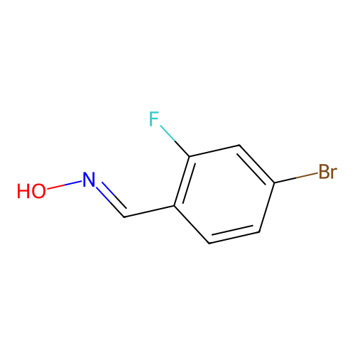 4-Bromo-2-fluorobenzaldoxime structure