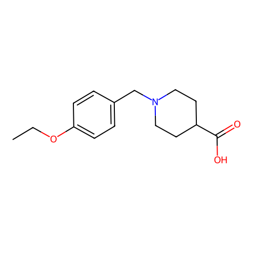 1-[(4-ethoxyphenyl)methyl]piperidine-4-carboxylic Acid structure