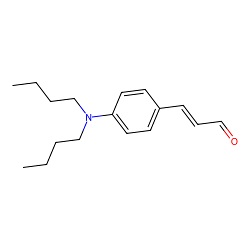 3-[4-(Dibutylamino)phenyl]prop-2-enal structure