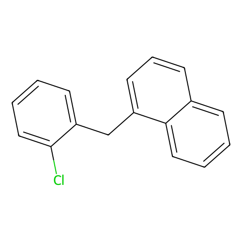 1-(2-Chlorobenzyl)naphthalene structure