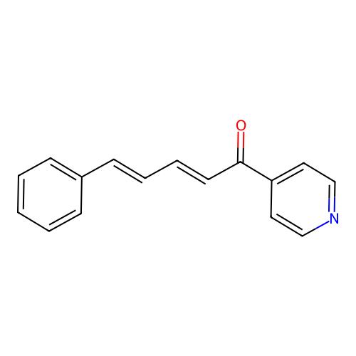 2,4-Pentadien-1-one, 5-phenyl-1-(4-pyridinyl)- structure