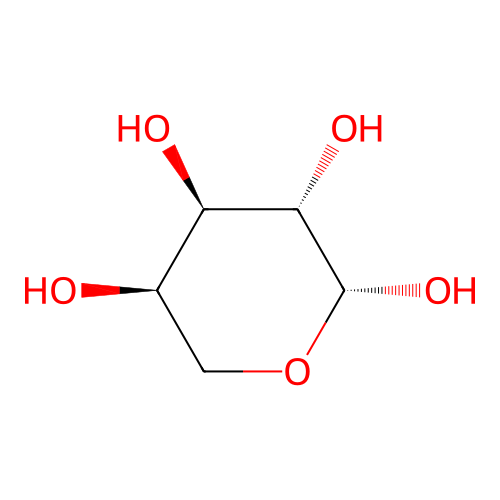 beta-D-arabinopyranose structure