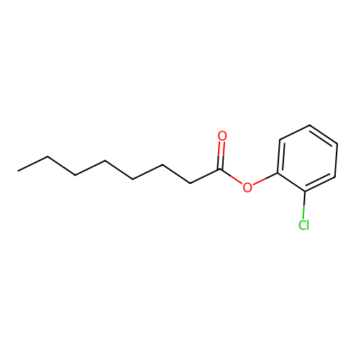 2-Chlorophenyl octanoate structure