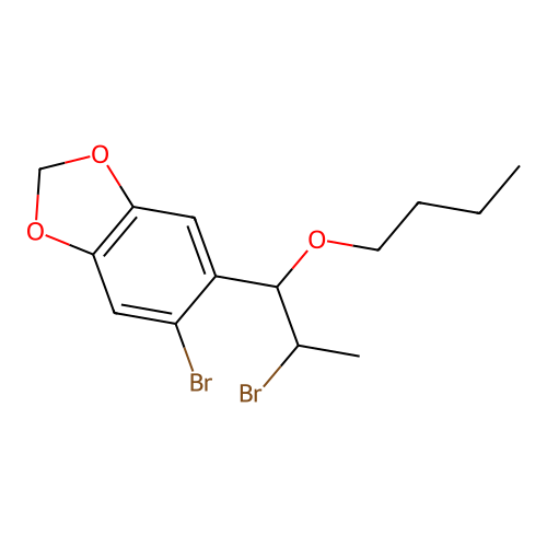 5-Bromo-6-(2-bromo-1-butoxypropyl)-2H-1,3-benzodioxole structure
