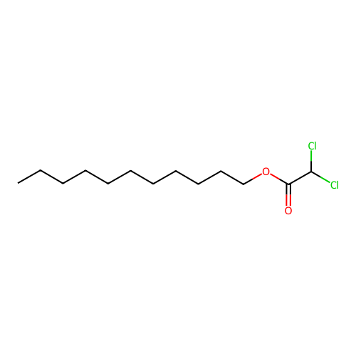 Acetic acid, dichloro-, undecyl ester structure