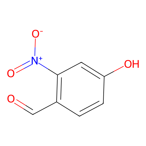 4-羟基-2-硝基苯甲醛 structure