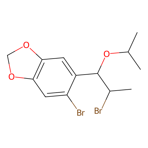 5-Bromo-6-[2-bromo-1-(propan-2-yloxy)propyl]-1,3-benzodioxole structure