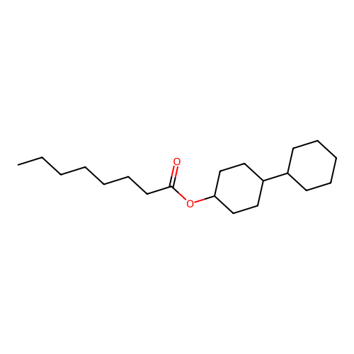 (4-Cyclohexylcyclohexyl) octanoate structure