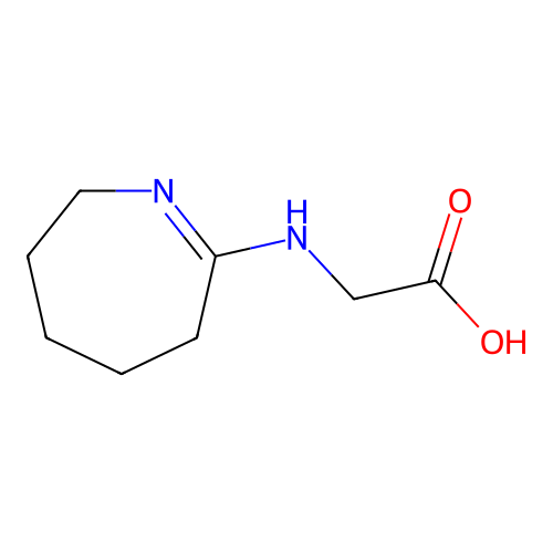 Glycine, N-(3,4,5,6-tetrahydro-2H-azepin-7-yl)- structure