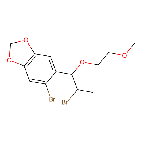 5-Bromo-6-[2-bromo-1-(2-methoxyethoxy)propyl]-1,3-benzodioxole structure