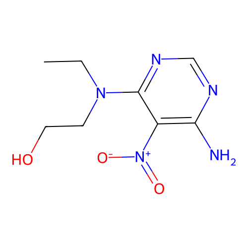 2-[(6-Amino-5-nitropyrimidin-4-yl)(ethyl)amino]ethan-1-ol structure