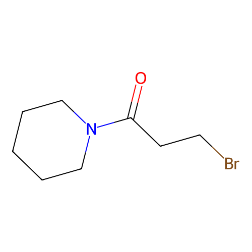 3-Bromo-1-(piperidin-1-yl)propan-1-one structure