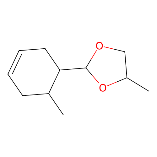 4-Methyl-2-(6-methylcyclohex-3-en-1-yl)-1,3-dioxolane structure