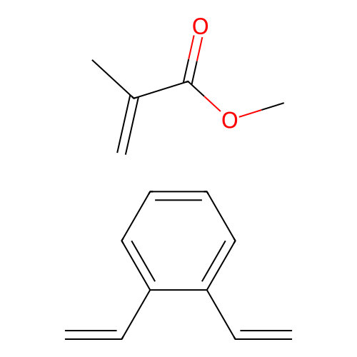 Methyl 2-methylprop-2-enoate--1,2-diethenylbenzene (1/1) structure