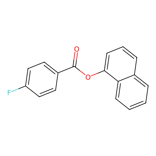 Naphthalen-1-yl 4-fluorobenzoate structure