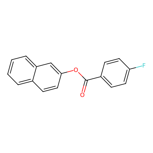 2-Naphthyl 4-fluorobenzoate structure