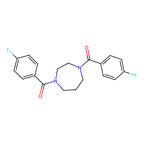 1,4-Bis(4-fluorobenzoyl)-1,4-diazepane structure