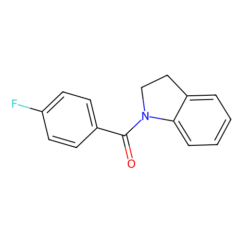 (2,3-Dihydro-1H-indol-1-yl)(4-fluorophenyl)methanone structure