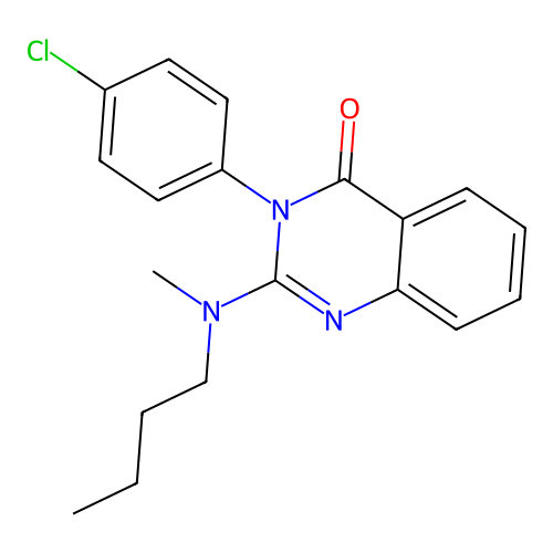 2-[Butyl(methyl)amino]-3-(4-chlorophenyl)quinazolin-4-one structure