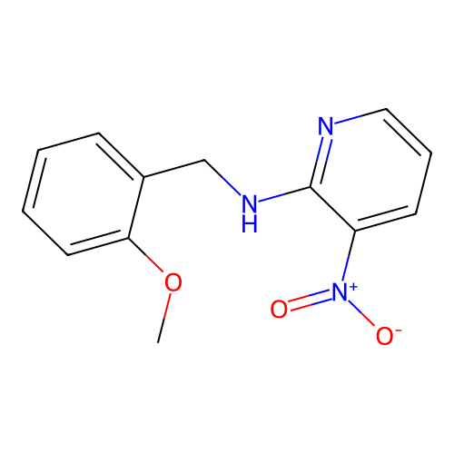N-[(2-methoxyphenyl)methyl]-3-nitropyridin-2-amine structure