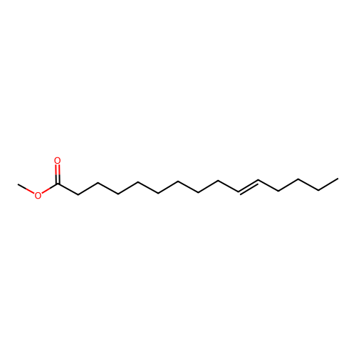 10-Pentadecenoic acid, methyl ester, (E)- structure