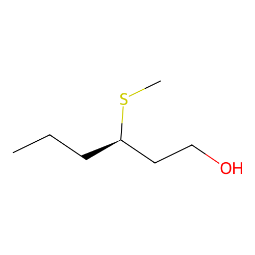 (3R)-3-(Methylsulfanyl)hexan-1-OL structure