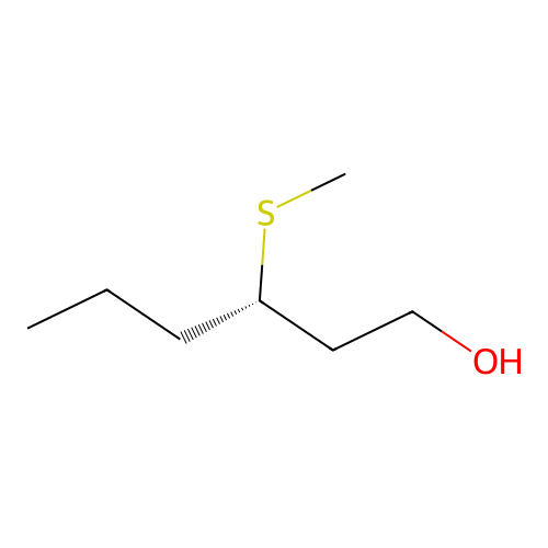 1-Hexanol, 3-(methylthio)-, (S)- structure