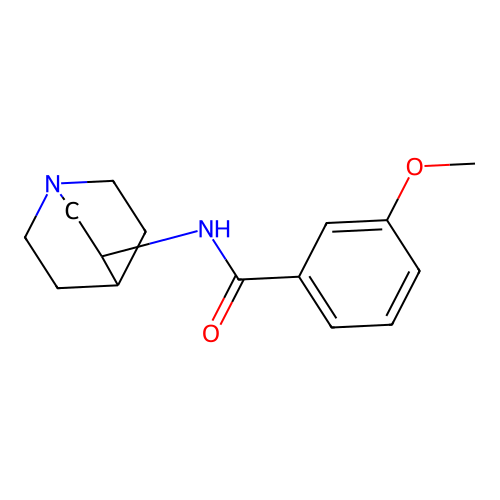 Benzamide, N-1-azabicyclo[2.2.2]oct-3-yl-3-methoxy- structure