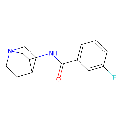 Benzamide, N-1-azabicyclo[2.2.2]oct-3-yl-3-fluoro- structure