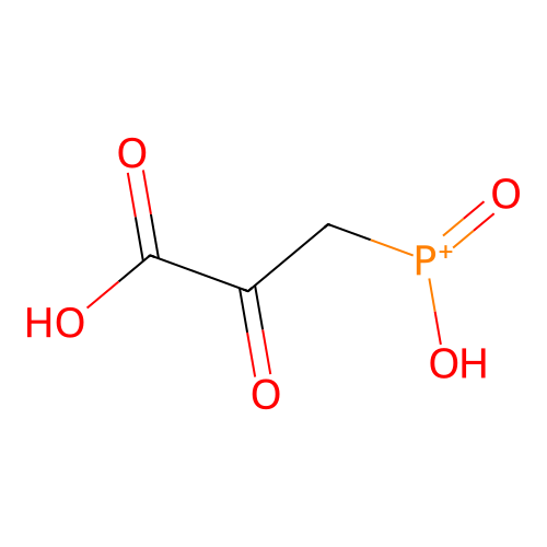 (Hydroxyphosphinyl)pyruvic acid structure