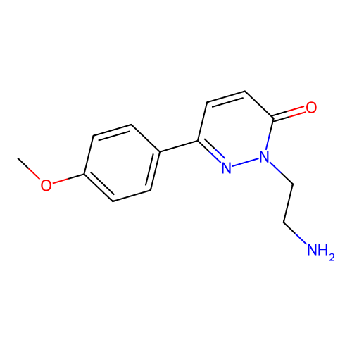 2-(2-Aminoethyl)-6-(4-methoxyphenyl)-3(2H)-pyridazinone structure