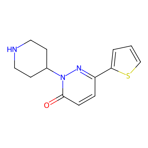 2-(4-Piperidinyl)-6-(2-thienyl)-3(2H)-pyridazinone structure