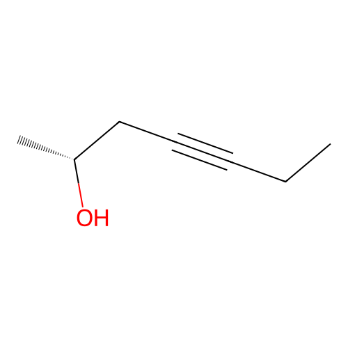 (2R)-hept-4-yn-2-ol structure