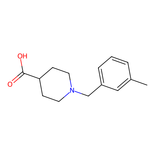 1-(3-Methylbenzyl)piperidine-4-carboxylic acid structure