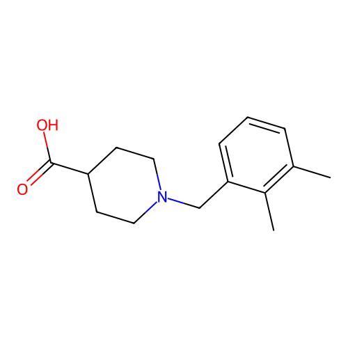 1-[(2,3-dimethylphenyl)methyl]piperidine-4-carboxylic Acid structure